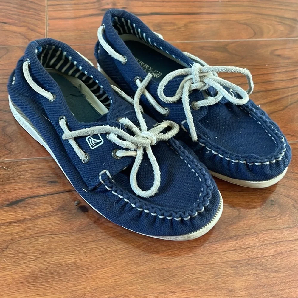 Sperry Top-Sider Navy Blue Kids 12M Loafers Moccasins Shoes